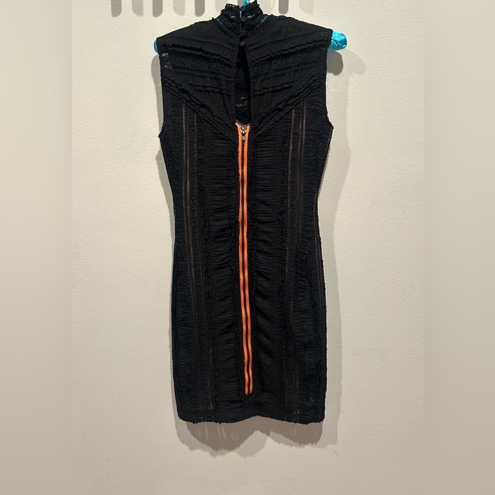 CINQ À SEPT Black Lace Mini Dress / Size 2 / - Picture 2 of 7